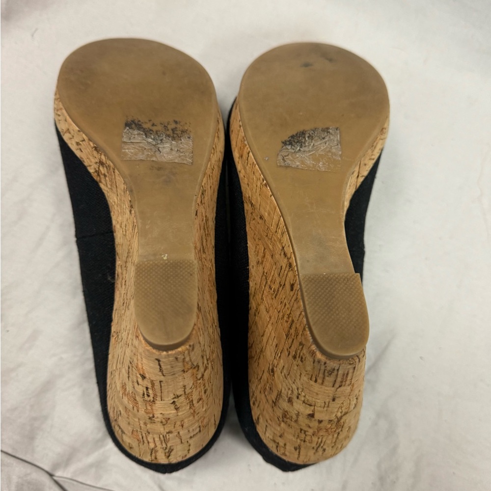 Cork Wedge Shoe Black - Picture 5 of 5